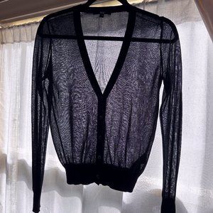 Sheer Fine Knit Uniqlo Cardigan